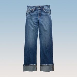American Eagle Outfitters Blue Flare & Wide Leg Jeans